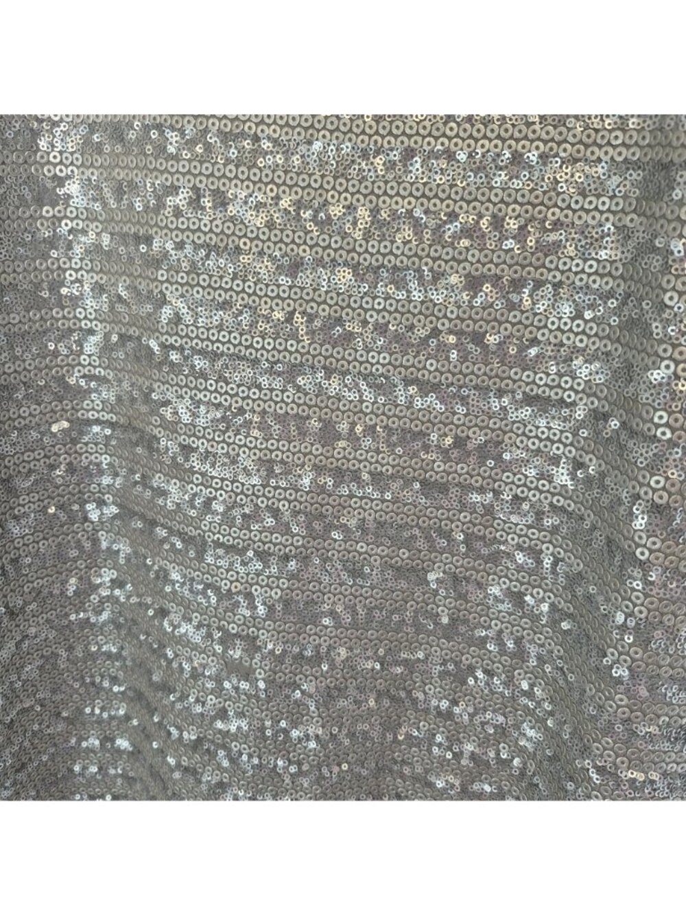 MM Couture By Miss Me Silver Sequin Mini Dress Lined With Side Zipper - Picture 2 of 6